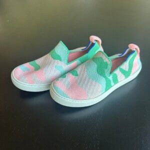 Rothy’s Kids The Sneaker Camo Cotton Candy Slip On Shoes